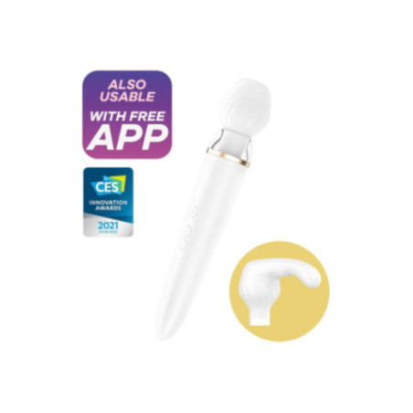 SATISFYER - APP DOUBLE WANDER BIANCO