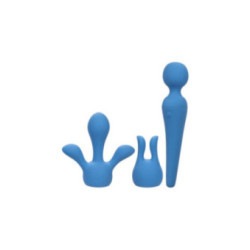 CALEXOTICS - COUTURE KIT VIBRATORE WAND 10 VIBRAZIONI BLU