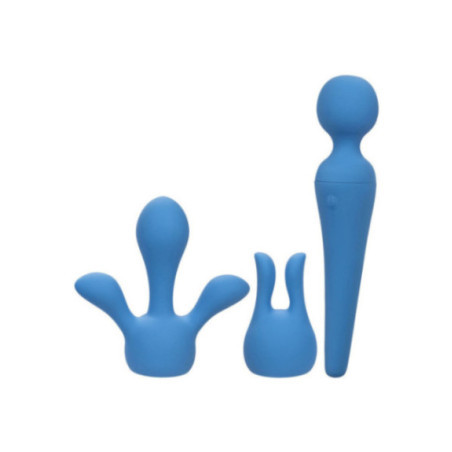 CALEXOTICS - COUTURE KIT VIBRATORE WAND 10 VIBRAZIONI BLU