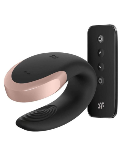 SATISFYER - VIBRATORE DOUBLE LOVE PARTNER DI LUSSO NERO