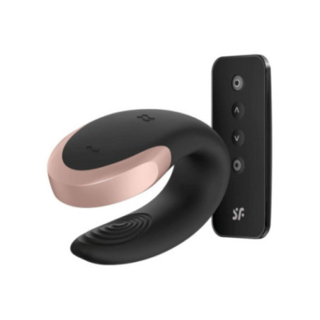 SATISFYER - VIBRATORE DOUBLE LOVE PARTNER DI LUSSO NERO