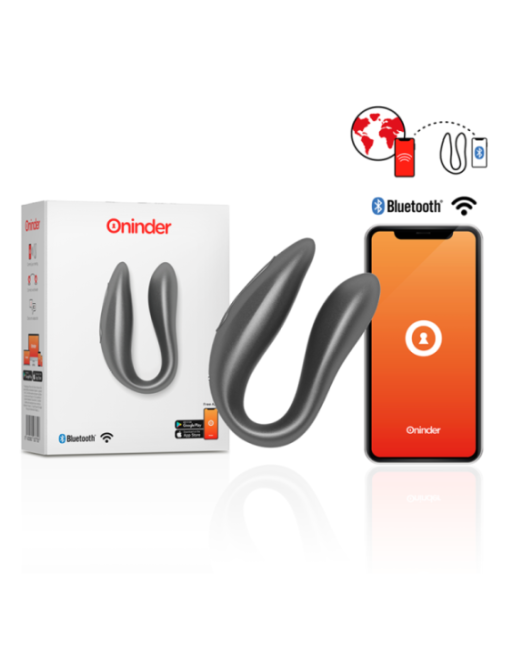 ONINDER - STIMOLATORE DEL PUNTO G E DEL CLITORALE LISBOA NERO - APP GRATUITA