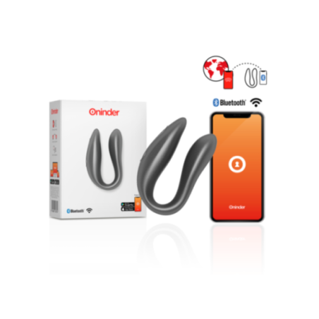 ONINDER - STIMOLATORE DEL PUNTO G E DEL CLITORALE LISBOA NERO - APP GRATUITA