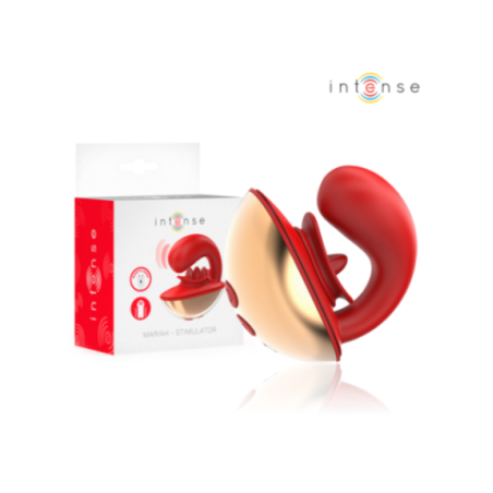 INTENSE - VIBRATORE E STIMOLATORE MARIAH A FORMA DI U 10 VIBRAZIONI ROSSO