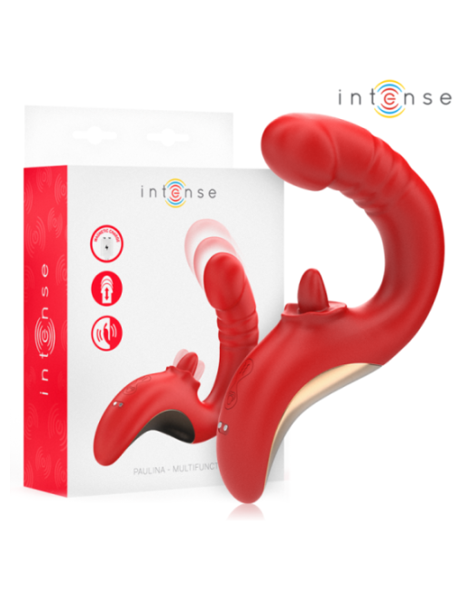 INTENSE - PAULINA VIBRATORE E STIMOLATORE A FORMA DI U ROSSO
