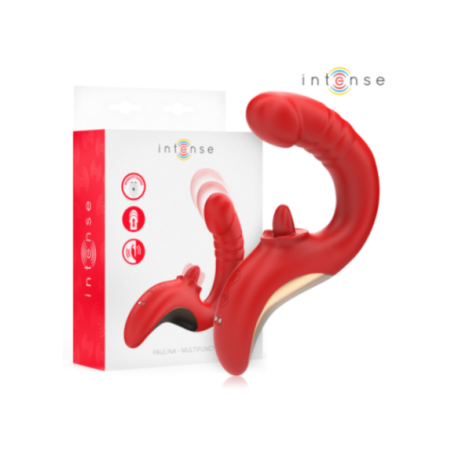 INTENSE - PAULINA VIBRATORE E STIMOLATORE A FORMA DI U ROSSO