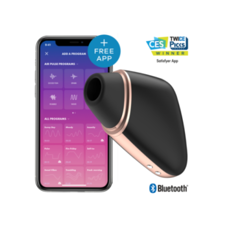 SATISFYER - STIMOLATORE E VIBRATORE TRIANGOLO LOVE NERO