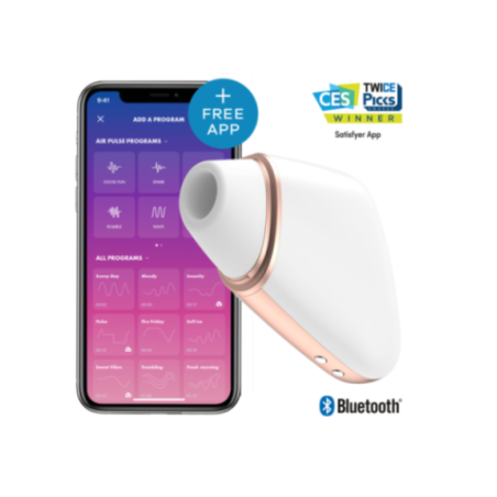 SATISFYER - STIMOLATORE E VIBRATORE TRIANGOLO LOVE BIANCO