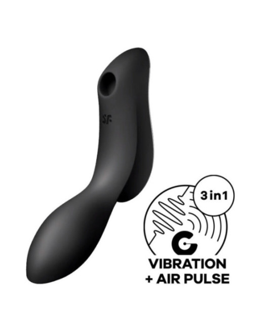 SATISFYER - VIBRATORE CURVY TRINITY 2 AIR PULSE NERO