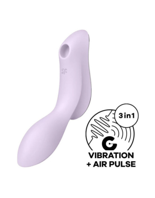 SATISFYER - VIBRATORE CURVY TRINITY 2 AIR PULSE VIOLA