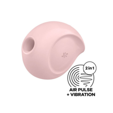 SATISFYER - STIMOLATORE DI IMPULSI D'ARIA SUGAR RUSH E VIBRATORE ROSA