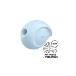 SATISFYER - STIMOLATORE E VIBRATORE A IMPULSI D'ARIA SUGAR RUSH BLU