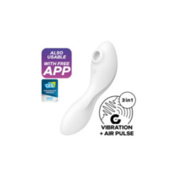 SATISFYER - STIMOLATORE A E VIBRATORE CURVY TRINITY 5 BIANCO