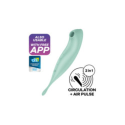 SATISFYER - TWIRLING PRO+ STIMOLATORE E APP VIBRATORE VERDE