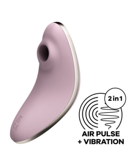 SATISFYER - VULVA LOVER 1 STIMOLATORE E VIBRATORE A IMPULSI D'ARIA VIOLA