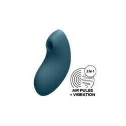 SATISFYER - STIMOLATORE E VIBRATORE A IMPULSI D'ARIA VULVA LOVER 2 BLU