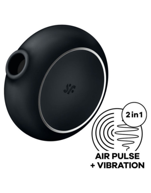 SATISFYER - STIMOLATORE E VIBRATORE A DOPPIO PRO TO GO 3 NERO