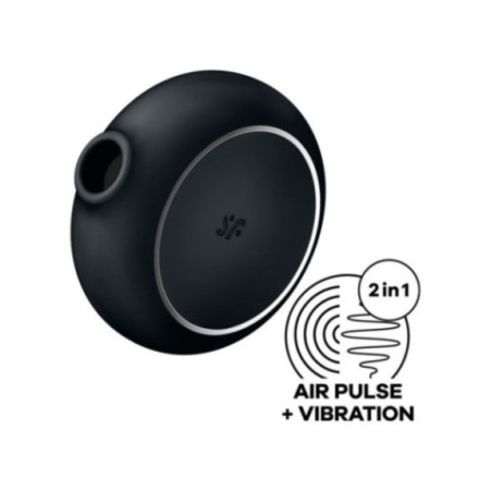 SATISFYER - STIMOLATORE E VIBRATORE A DOPPIO PRO TO GO 3 NERO