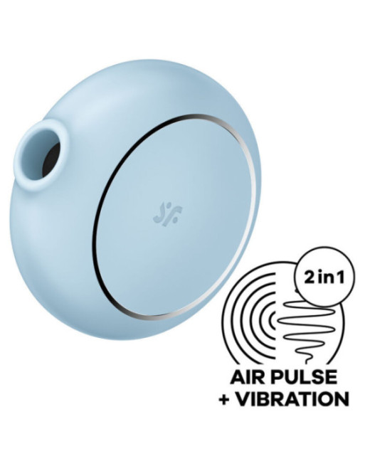 SATISFYER - STIMOLATORE E VIBRATORE A DOPPIO PRO TO GO 3 BLU