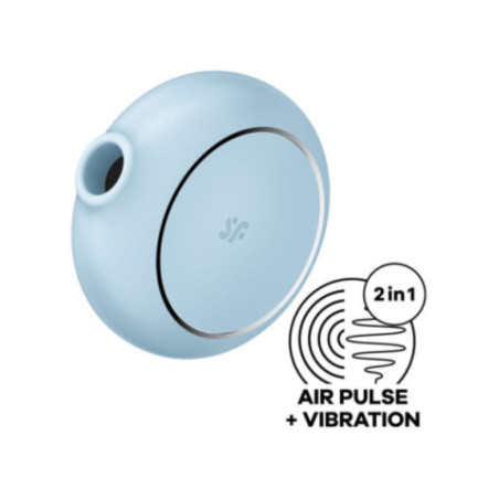 SATISFYER - STIMOLATORE E VIBRATORE A DOPPIO PRO TO GO 3 BLU