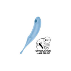 SATISFYER - STIMOLATORE E VIBRATORE TWIRLING PRO AIR PULSE BLU