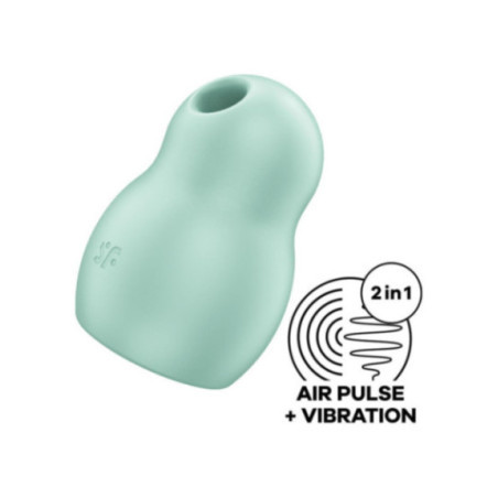 SATISFYER - PRO TO GO 1 DOPPIO STIMOLATORE E VIBRATORE VERDE