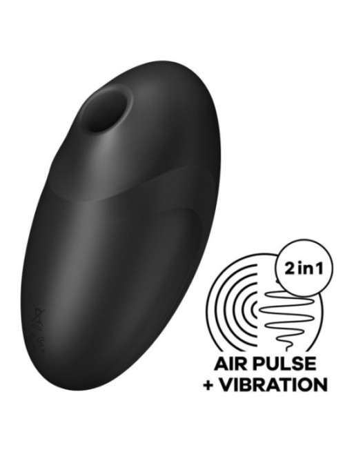 SATISFYER - STIMOLATORE E VIBRATORE VULVA LOVER 3 NERO