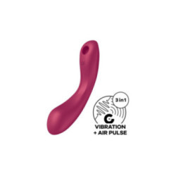 SATISFYER - CURVE TRINITY 1 AIR PULSE VIBRAZIONE ROSSO