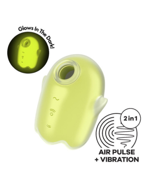 SATISFYER - GHOST AIR PULSE & VIBRATORE GIALLO