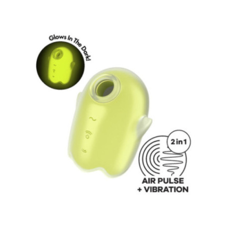 SATISFYER - GHOST AIR PULSE & VIBRATORE GIALLO