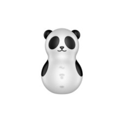 SATISFYER - POCKET PANDA STIMOLATORE E VIBRATORE IN BIANCO E NERO