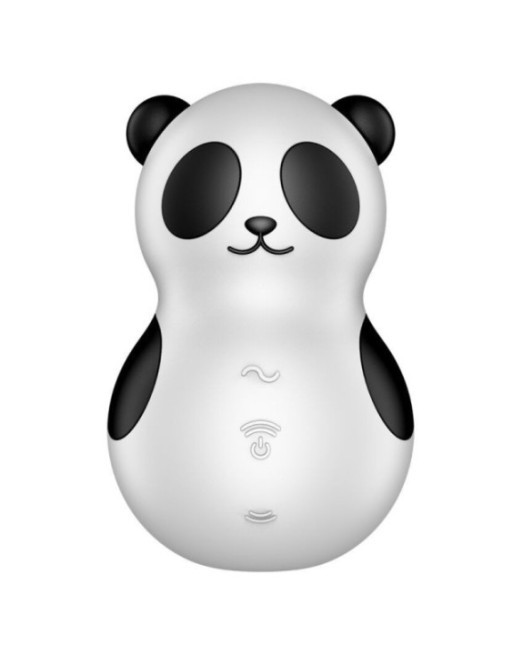 SATISFYER - POCKET PANDA STIMOLATORE E VIBRATORE IN BIANCO E NERO