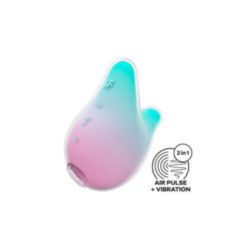 SATISFYER - MERMAID VIBES STIMOLATORE E VIBRATORE MENTA E ROSA