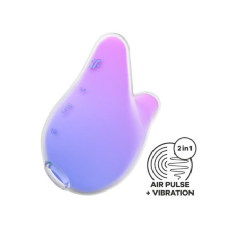 SATISFYER - MERMAID VIBES STIMOLATORE E VIBRATORE VIOLA E ROSA