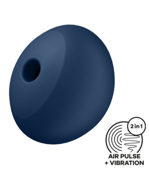 SATISFYER - AIR POWER 4 STIMOLATORE E VIBRATORE 12 VIBRAZIONI BLU
