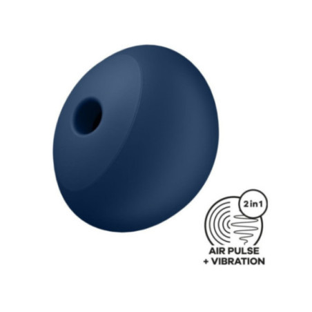SATISFYER - AIR POWER 4 STIMOLATORE E VIBRATORE 12 VIBRAZIONI BLU