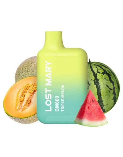 LOST MARY - BM600 NICOTINA VAPER 2% MONOUSO TRIPLO MELONE