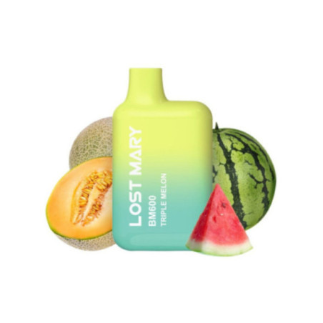 LOST MARY - BM600 NICOTINA VAPER 2% MONOUSO TRIPLO MELONE