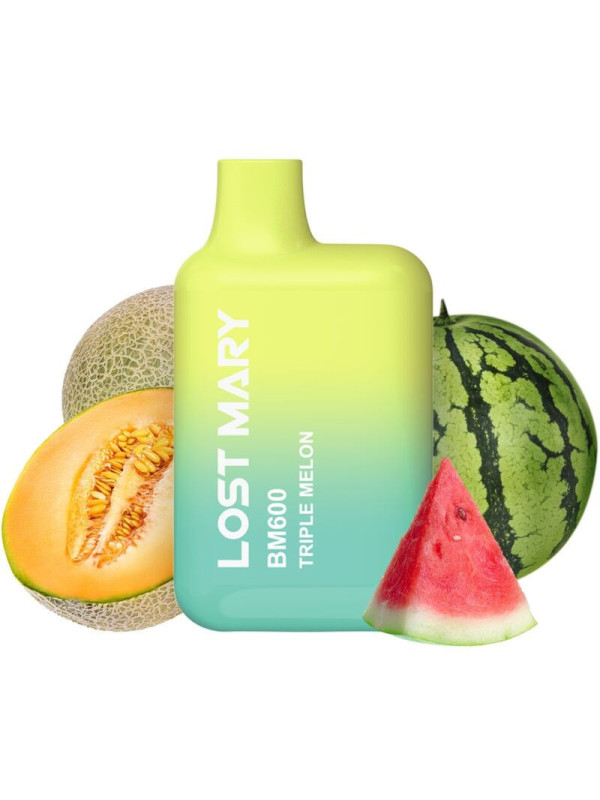 LOST MARY - BM600 NICOTINA VAPER 2% MONOUSO TRIPLO MELONE