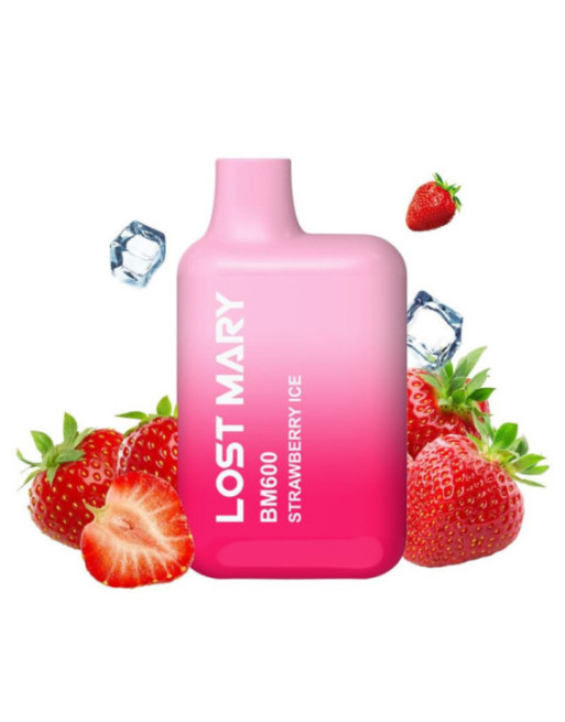 LOST MARY - BM600 NICOTINA VAPER 2% MONOUSO FRAGOLA GHIACCIO