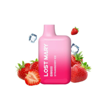 LOST MARY - BM600 NICOTINA VAPER 2% MONOUSO FRAGOLA GHIACCIO