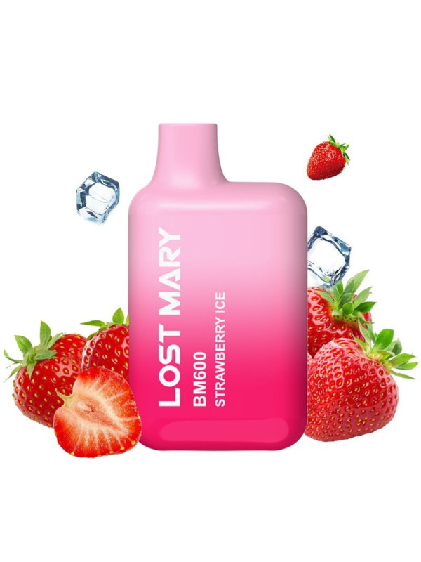 LOST MARY - BM600 NICOTINA VAPER 2% MONOUSO FRAGOLA GHIACCIO