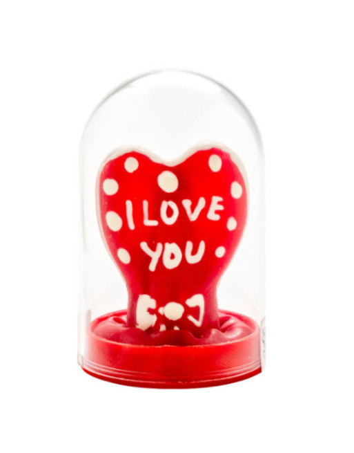 CONDOMERIE - PRESERVATIVI NOVITÀ DIPINTI A MANO CUORE - MODELLO I LOVE YOU 1