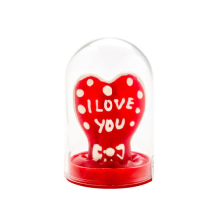 CONDOMERIE - PRESERVATIVI NOVITÀ DIPINTI A MANO CUORE - MODELLO I LOVE YOU 1