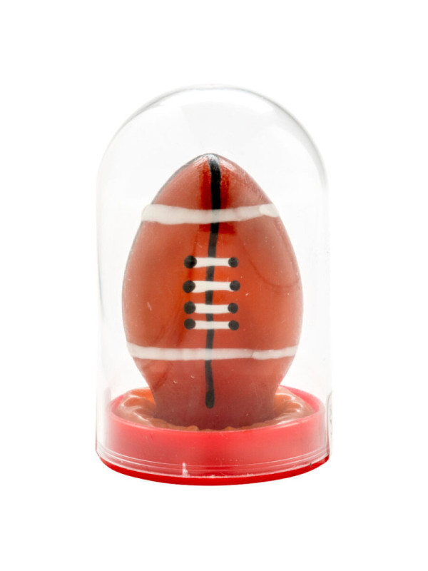 CONDOMERIE - PRESERVATIVI NOVITÀ DIPINTI A MANO PALLONE DA RUGBY