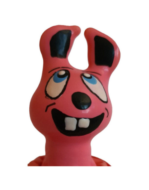 CONDOMERIE - PRESERVATIVI NOVITÀ DIPINTI A MANO LEPRE ROSA CHE RISE