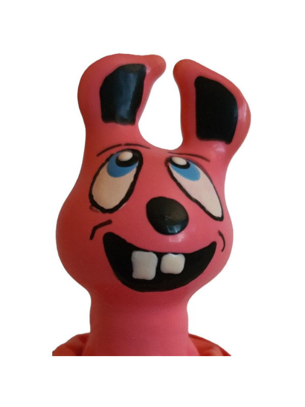 CONDOMERIE - PRESERVATIVI NOVITÀ DIPINTI A MANO LEPRE ROSA CHE RISE