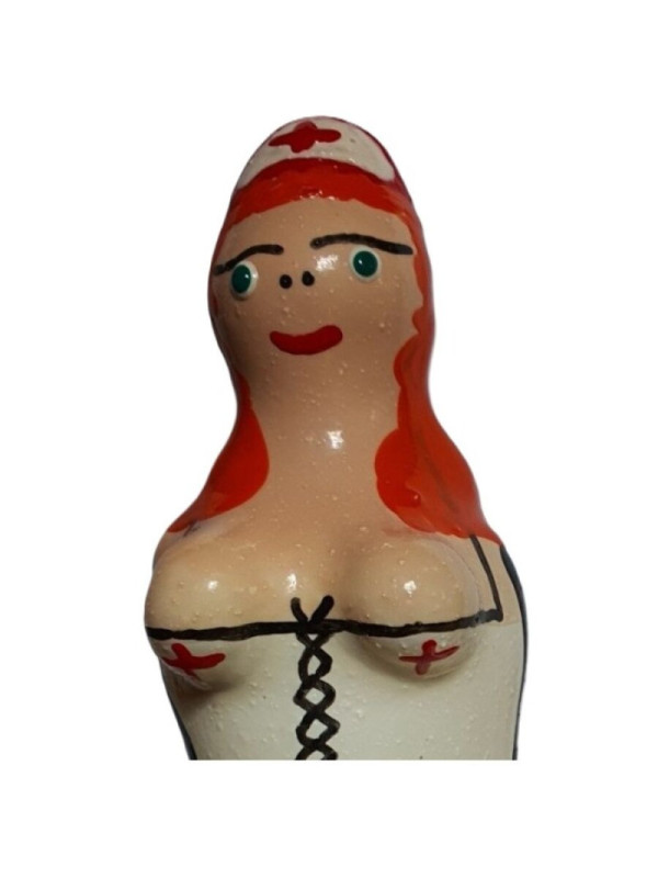 CONDOMERIE - PRESERVATIVI NOVITÀ DIPINTI A MANO INFERMIERA ROSSA