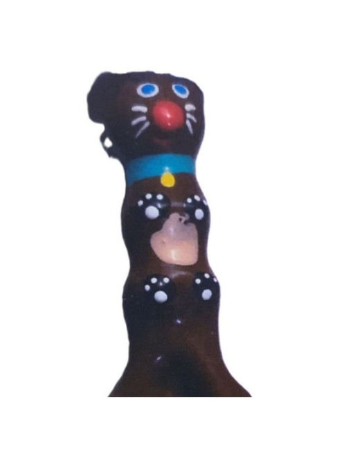 CONDOMERIE - PRESERVATIVI NOVITÀ DIPINTI A MANO BASSOTTO MARRONE XL