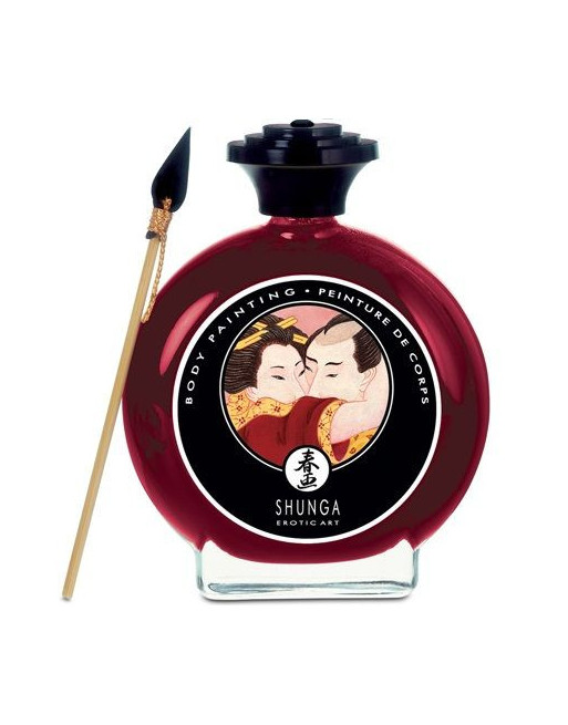 SHUNGA - BODY PAINTING CON FRAGOLA E CAVA